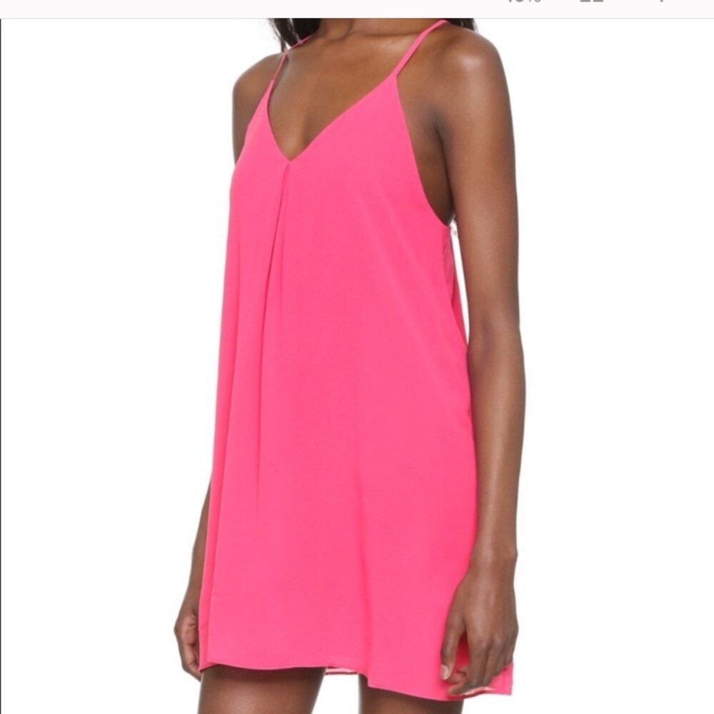 Alice + Olivia Fierra dress in hot pink